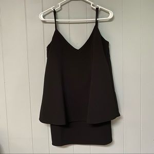 Tobi Little Black Layered Mini Dress - Small